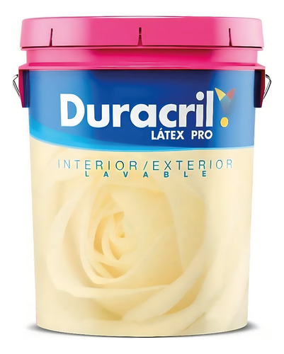 Pintura Latex Pro Duracril Exterior Interior Lavable 20lt 