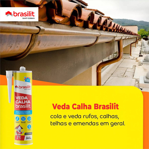 Veda Calha Pode Ser Aplicado Em Área Úmida - Cinza 400g