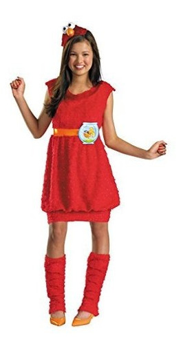 Disfraz Sesame Street Elmo Adolescente Niñas De Vestuario, X