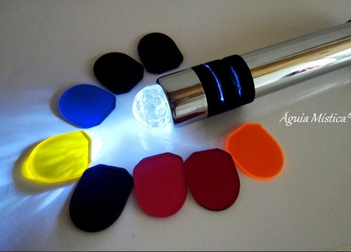 Imagem 7 de 9 de Bastão Cromoterapia Massageador Com Cristal Quartzo