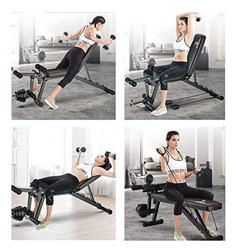Durewbsw Banco De Pesas Ajustable Banco De Fitness Banco