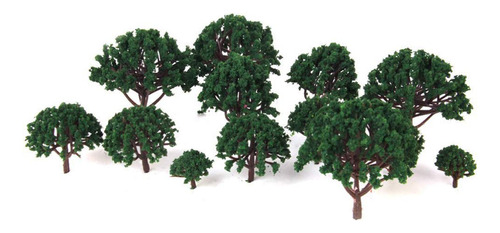 Sewacc 20 Pieza Arbol Modelo Plastico Miniatura Para Micro