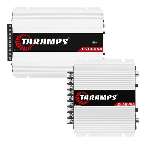 Kit 2 Módulos Amplificadores Taramps Ds 800x4 2ohm + Ts400x4