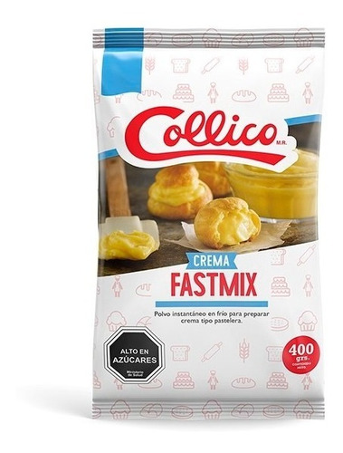 Crema Pastelera Fast Mix Polvo Collico 400 Grs