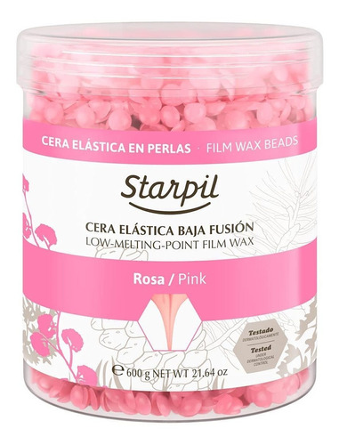 Starpil Wax - Granos De Cera Dura Rosados Para Depilación Si