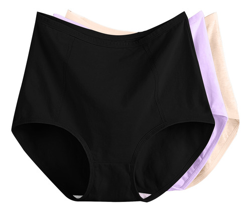 Calzoncillos E Para Mujer, Talla Grande Xl-6xl, Color Liso,