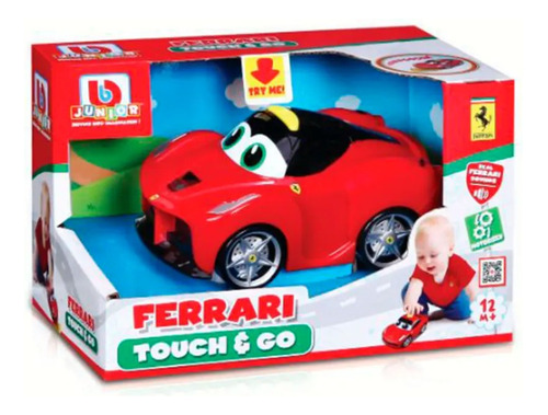 Auto Ferrari Touch & Go +12m Rojo Burago Febo