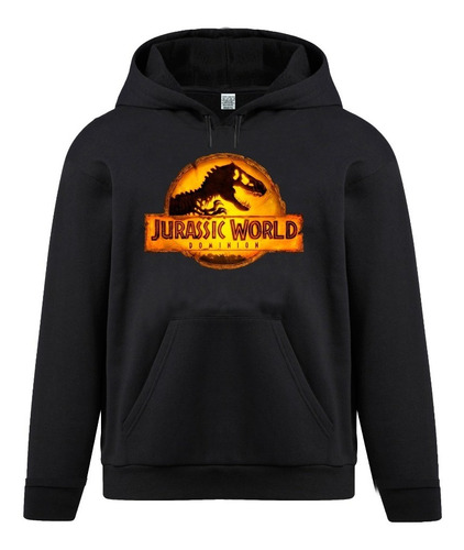 Buzo Canguro Jurassic World Algodón Frizado