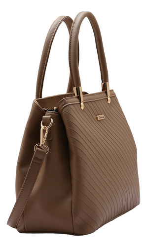 Bolsa transversal ajustável Chenson 3484894 cor bege