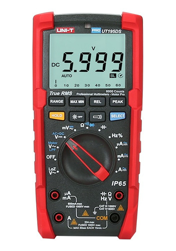 Multimetro Profesional 1000v 20a Loz Ohm Faradio Hz Ut195ds