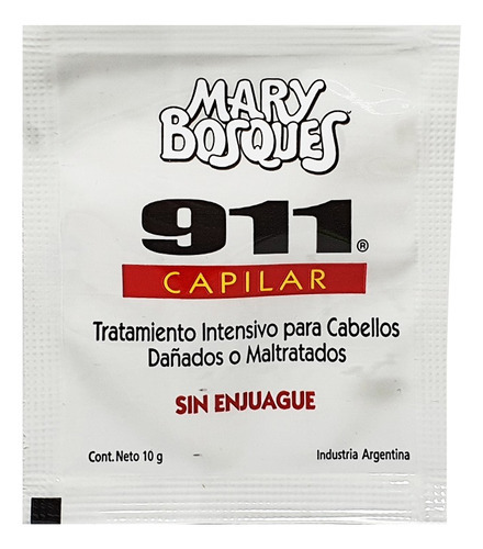 Tratamiento Rescate Intensivo Capilar 911 X 10g Mary Bosques