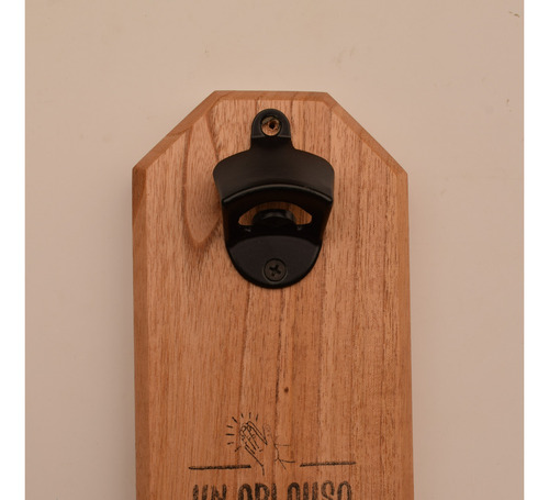 Destapador De Cerveza Imantado De Pared Imagen Personalizada Color Un Aplauso Para El Asador