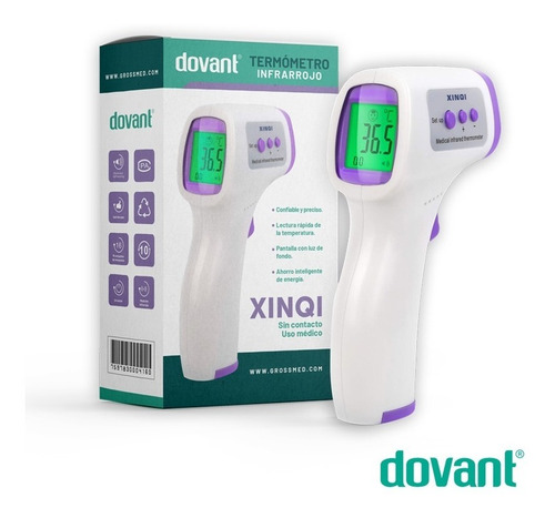 Imagen 3 de 5 de Termómetro Médico Infrarrojo Digital Xinqi - Dovant