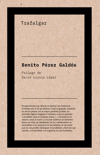 Libro Trafalgar De Benito Pérez Galdós