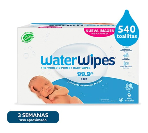 Toallitas Water Wipes 540 Unida