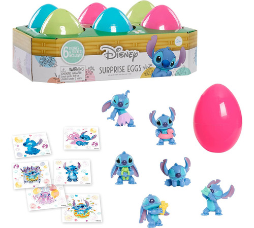 Cesta De Pascua Huevos Sorpresa De Disney Stitch, Jugue...