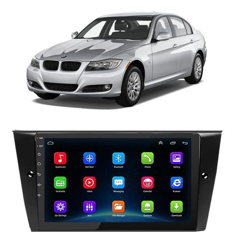 Kit Central Multimídia Android Bmw Serie 3 2005 A 2012 Ar