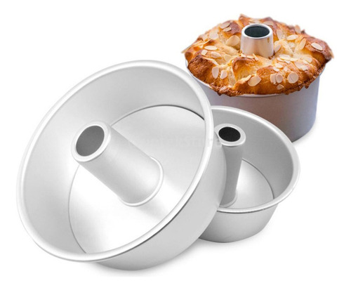 6 / 8 De Aluminio Chimney Chiffon Cake Molde Para Hornear