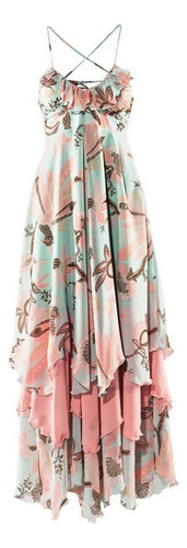 Vestido Boho Maxi Gasa Capas Ed Limitada Rare Rhode (Usado)