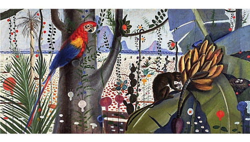 Poster Grande Portinari 35cmx70cm Flora E Fauna Brasileiras