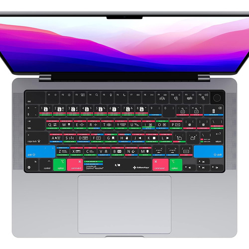 Protector De Teclado Davinci Resolve Para Macbook Pro 2021