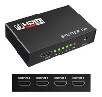 Comprar Splitter Hdm I De 4 Puertos 4k 2k 3d Full Hd 1080p