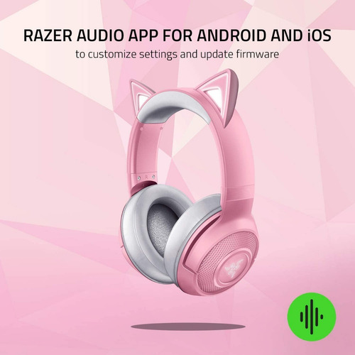 Imagen 3 de 6 de Razer Kraken Bt Kitty Edition Quartz Auriculares Bluetooth
