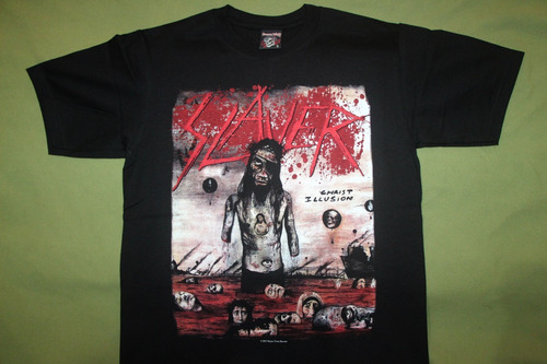 Gusanobass Playera Rock Metal Slayer Christ Thrash Small