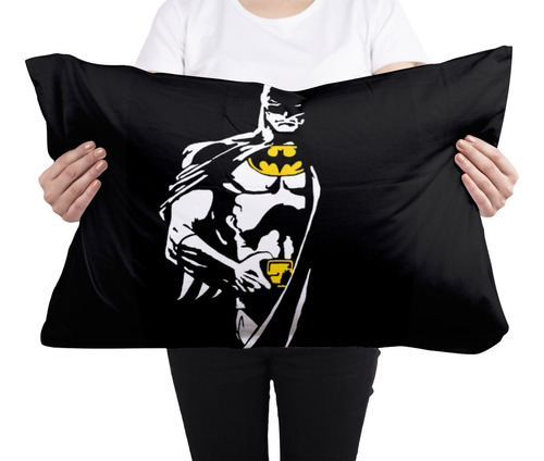 Cojin Almohada Batman Fondo Negro Decorativo Artistico