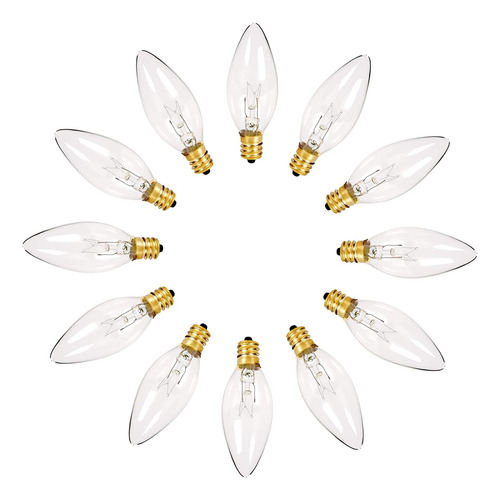 Holiday Joy - Crystal Clear Torpedo Tip Candelabra Replaceme
