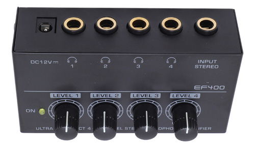 Amplificador De Auriculares Portátil Con Divisor De Auricula