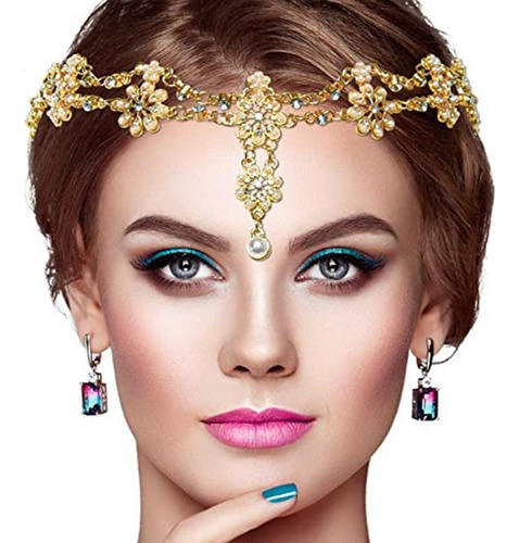 Gonioa Diadema De Joyería Para La Cabeza Con Cristales Bohem
