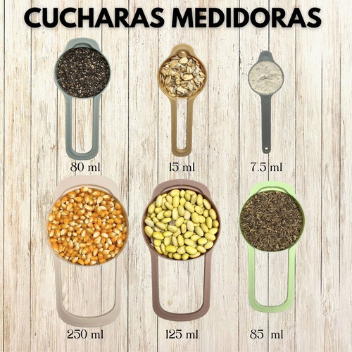 A Pack Cucharas Medidoras Y Palas Multiusos Plástico Cocina