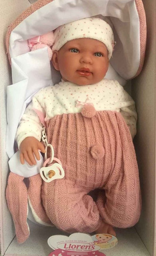 Muñeca Real Llorona Tina 45cm Bebes Reborn Llorens España