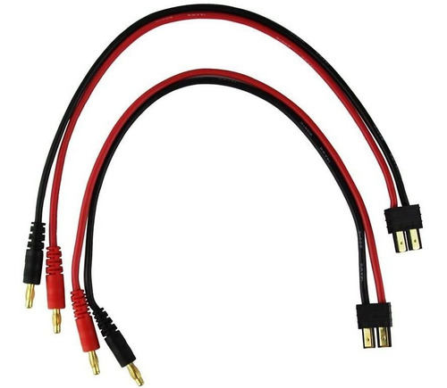 Fly Rc 2pcs Conector Traxxas Trx Macho Un 4,0 Mm. Chapado En