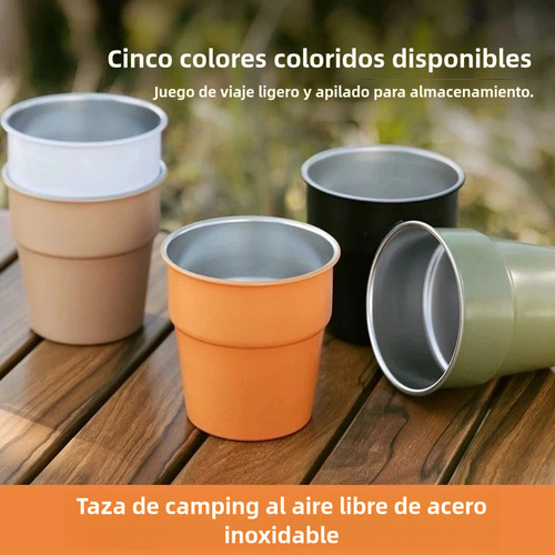 Tazas De Acero Inoxidable 304 Tazas De Café 300ml 5pz