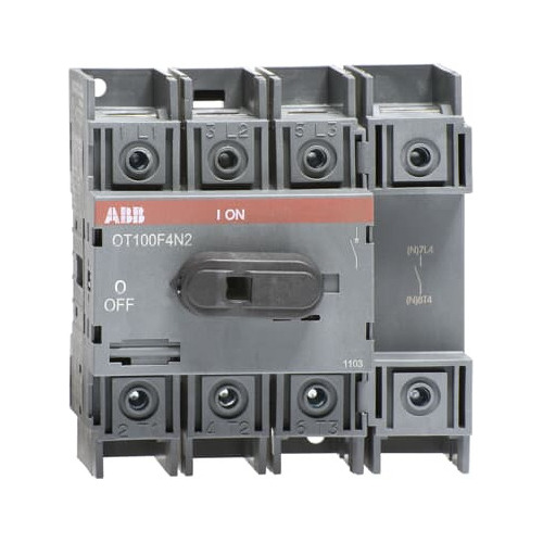 Seccionador Bajo Carga Rotativo 100a 4 Polos Abb