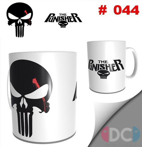Imagen 1 de 3 de Taza Comics Coleccionable Punisher Castigador - Marvel # 044