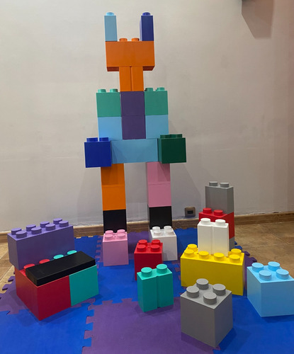Alquiler Bloques Gigantes Cumpleaños Juegos Niños Caba