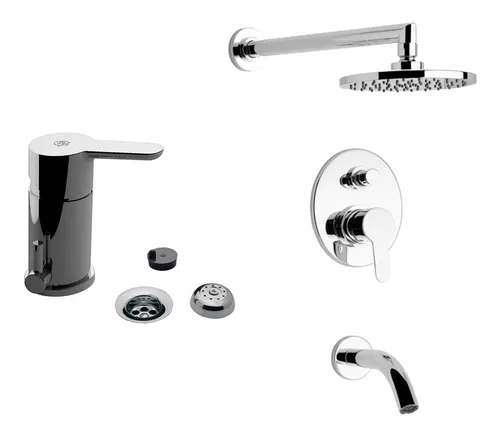 Juego Grifer as Fv Puelo Bidet Y Ducha De Embutir Con Transf Ahora