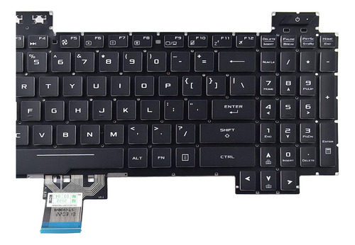 Teclado De Repuesto Compatible Con Asus Tuf Gaming Fx505 ...
