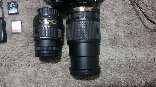 Nikon Dslr D5300 18-55mm + 18-140mm + Sd + 2 Baterias + Case