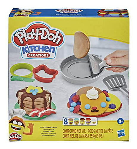 Play-doh Kitchen Creations Flip 'n Pancakes Juego Con 14 Acc