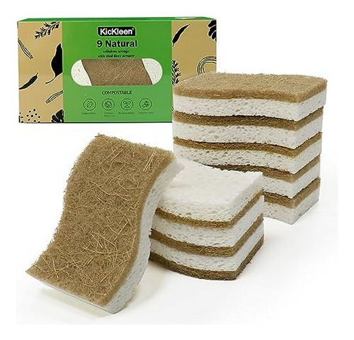 Esponja De Cocina Biodegradable Compatible Con Kickleen.