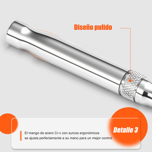 Barra De Interruptor 3/8 Pulgada, Barras Pesadas 10 Pulgadas Con Cabezal Giratorio De 180, Ideal Para Uso Profesional