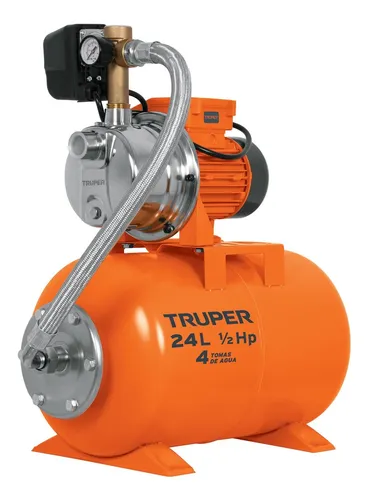 comprar Bomba Hidroneumatica 1\u002F2hp Tanque 24l Agua Presion 28m 10077