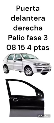 Puerta Delantera Derecha Fiat Palio Fase Iii 2008-2015 4 P