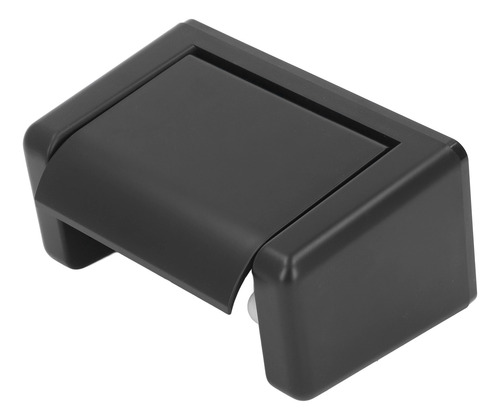 Portarrollos De Papel Higiénico De Plástico Negro Montado En