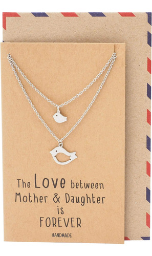 Quan Jewelry Collar Con Colgante De Pájaro Para Madre E De Y