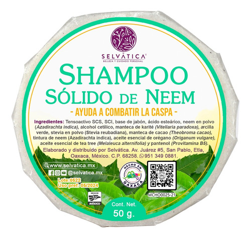 Shampoo Sólido De Neem